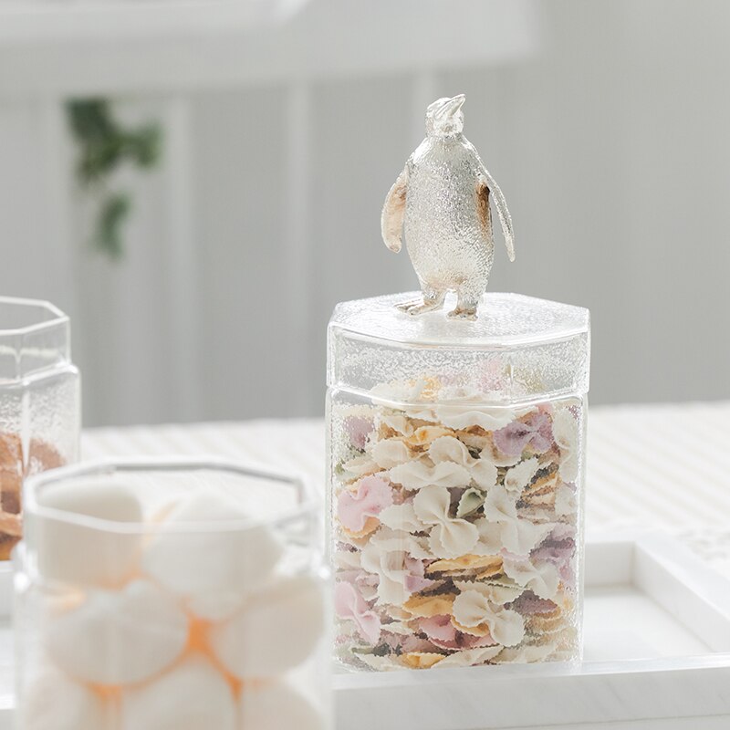 animal storage Bottle Kitchen Glass jar canister tea Cans home coffee cans cosmetic jewelry storage tank Sugar bowl