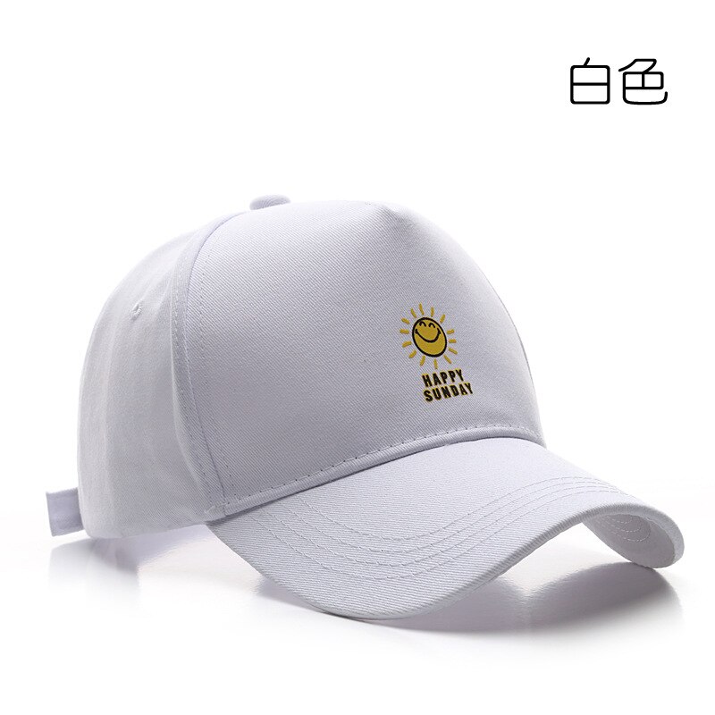 Vår høst unisex bomull justerbar liten frisk bokstav broderi bevegelse baseball lokk snapback lokk