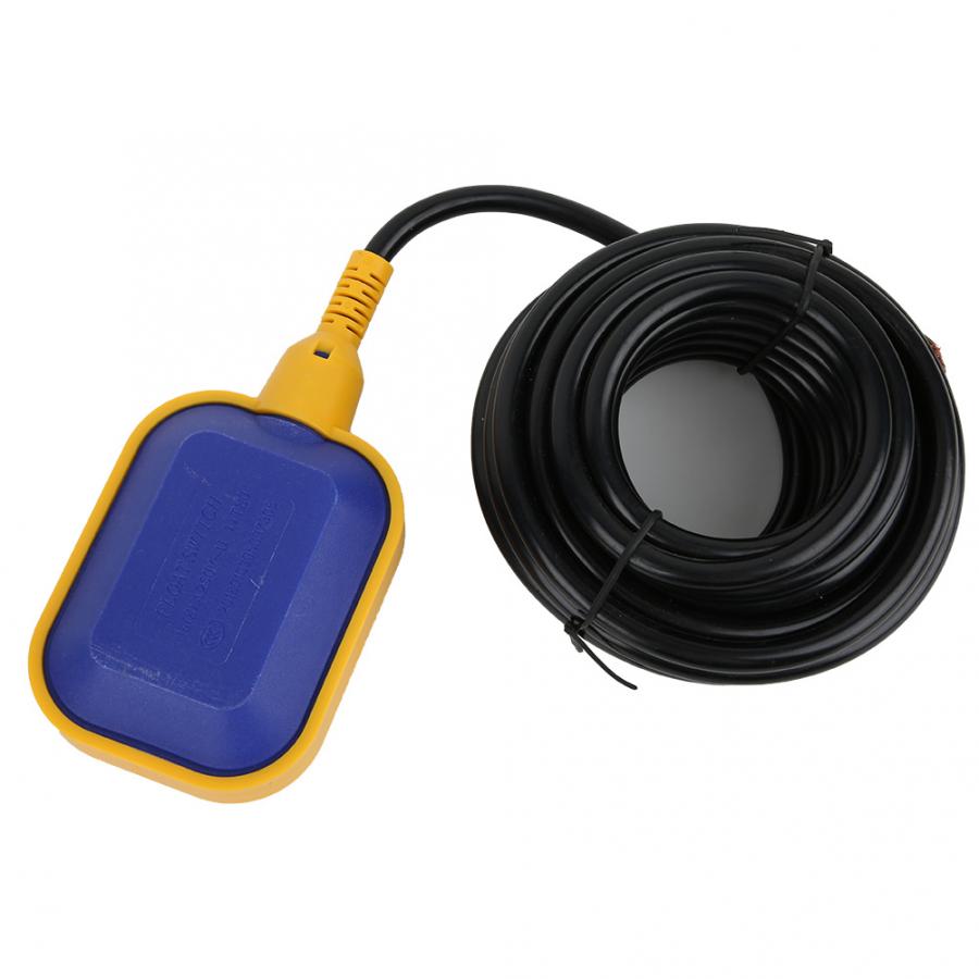 0-250V Float Switch Liquid Level Sensor Water Feed Drainage Auto Controller 6M Cable KEY-6 Cable Water Level Switch