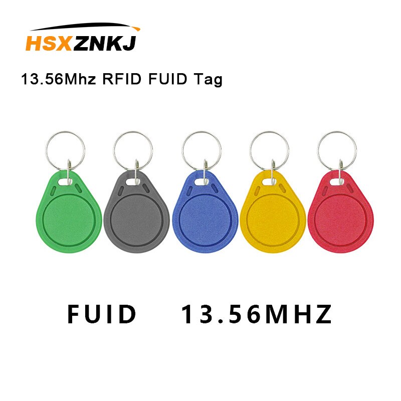 10 pieces/Set 13.56Mhz RFID FUID card label one-time key copy clone keychain UID changed block 0 writable close key Tag