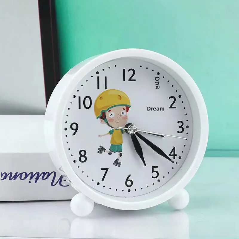Cutesimple Alarm Clock For Children Early Education Desktop Wake-up Tool Bedroom Study Clock Easy To Read Time Display: Pink