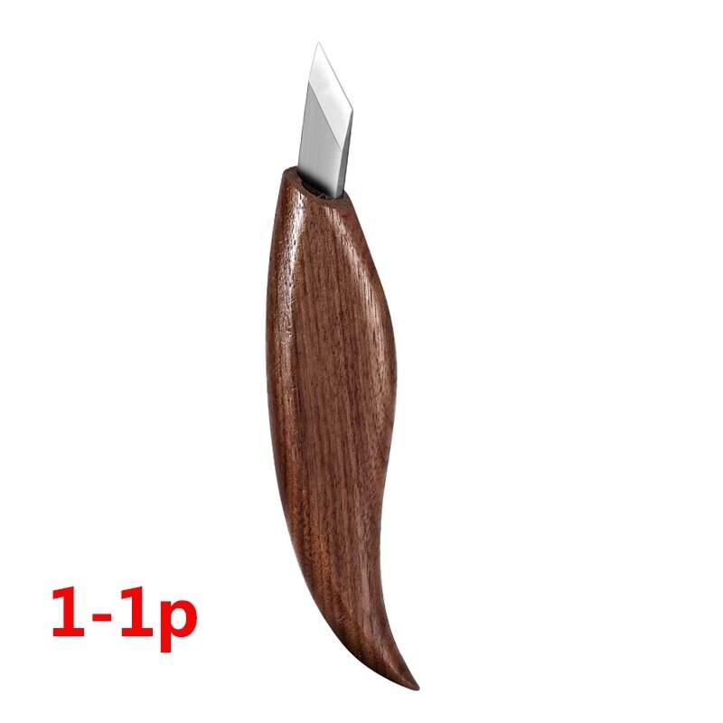 Wood Carving Tool Set - Hook for Spoon, Bowl, Kuksa Cup or General Carving Knife, Whittling Knife, Detail Wood Utensils Type: 1-1P