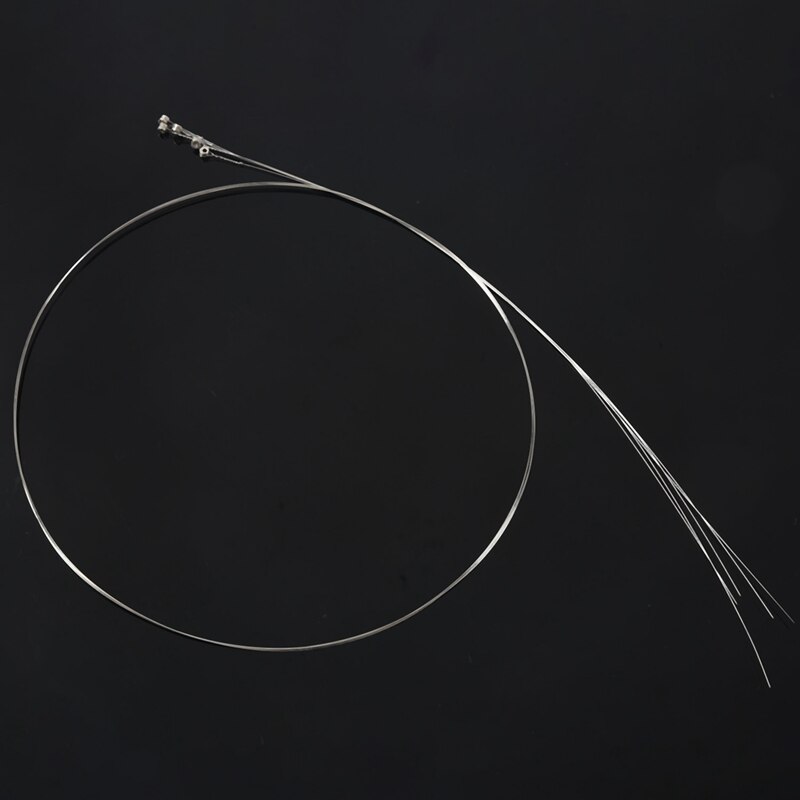 10 Stuks Silver Tone Stalen Snaren E-1 Voor Akoestische Gitaar