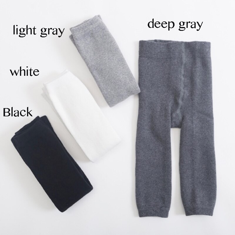 0-6T Kindje Panty Kousen Lente Herfst Winter Katoenen Panty Meisjes Jongens Baby Peuter Warm Effen Kleur Panty kids SA2201: feet uncovered / 27