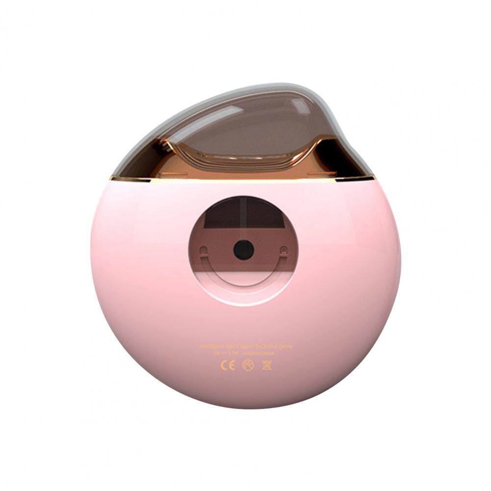 Electric Nail Clippers Ergonomic Fully Automatic Nail Debris Container Pedicure Nail Clippers for Baby: Pink