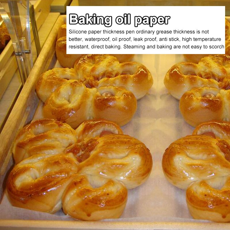 Baking Paper Food Grade Grease Paper Food Wrappers Wrapping Paper For Bread Candy Cake Burger Fries Oilpaper Kitchen Accessories