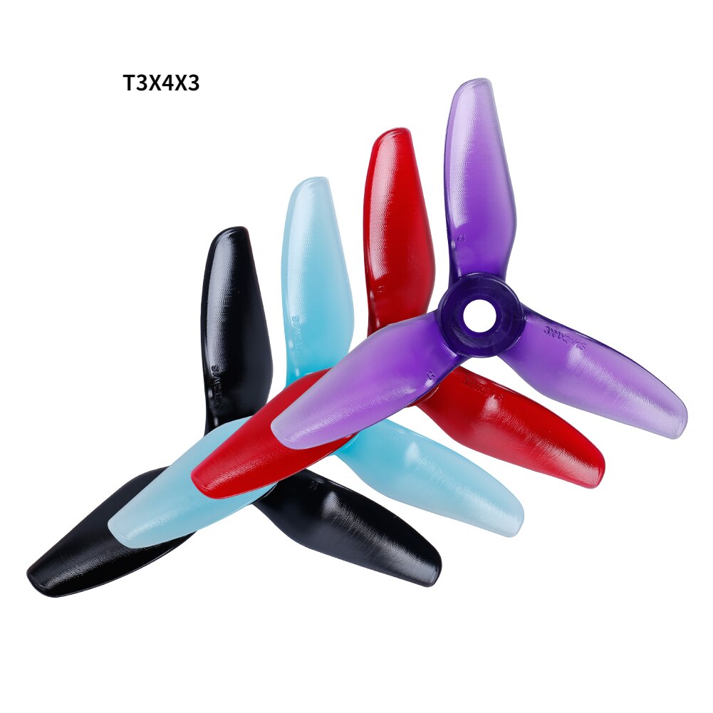 HQ Durable Prop T3X3X3 T3x4x3 3-Blade 3 / 4 Inch Propeller FPV High Efficiency for RC Helicopter Drone