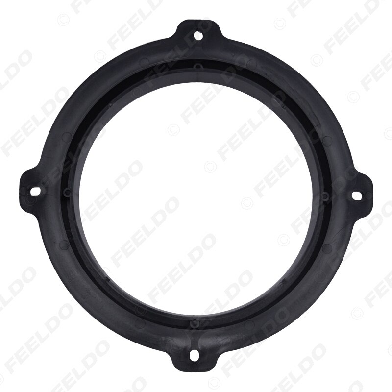 FEELDO-espaciador de altavoz para coche, 1 par, 6,5 &quot;, adaptador de bocina para Hyundai ix20 ix25 ix35, alfombrillas de anillo de reacondicionamiento estéreo para puerta delantera