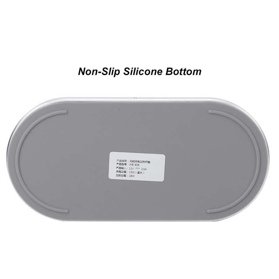 Kubek termiczny robić kawy termostatyczny podgrzewacz przyssawki poduszka elektryczna herbata woda mleko podgrzewane kubki podstawka z funkcją ładowania bezprzewodowego