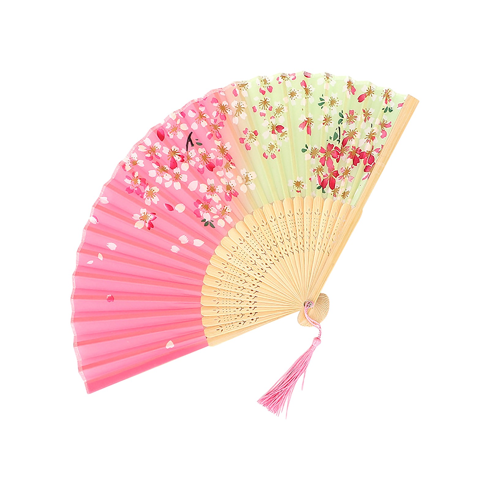 Abanico antiguo Abanico chino Abanico plegable antiguo Abanico de baile Abanicos de mano antiguos Artesanías decoradas Hanfu para fiestas de Halloween Artesanía: Azul cielo