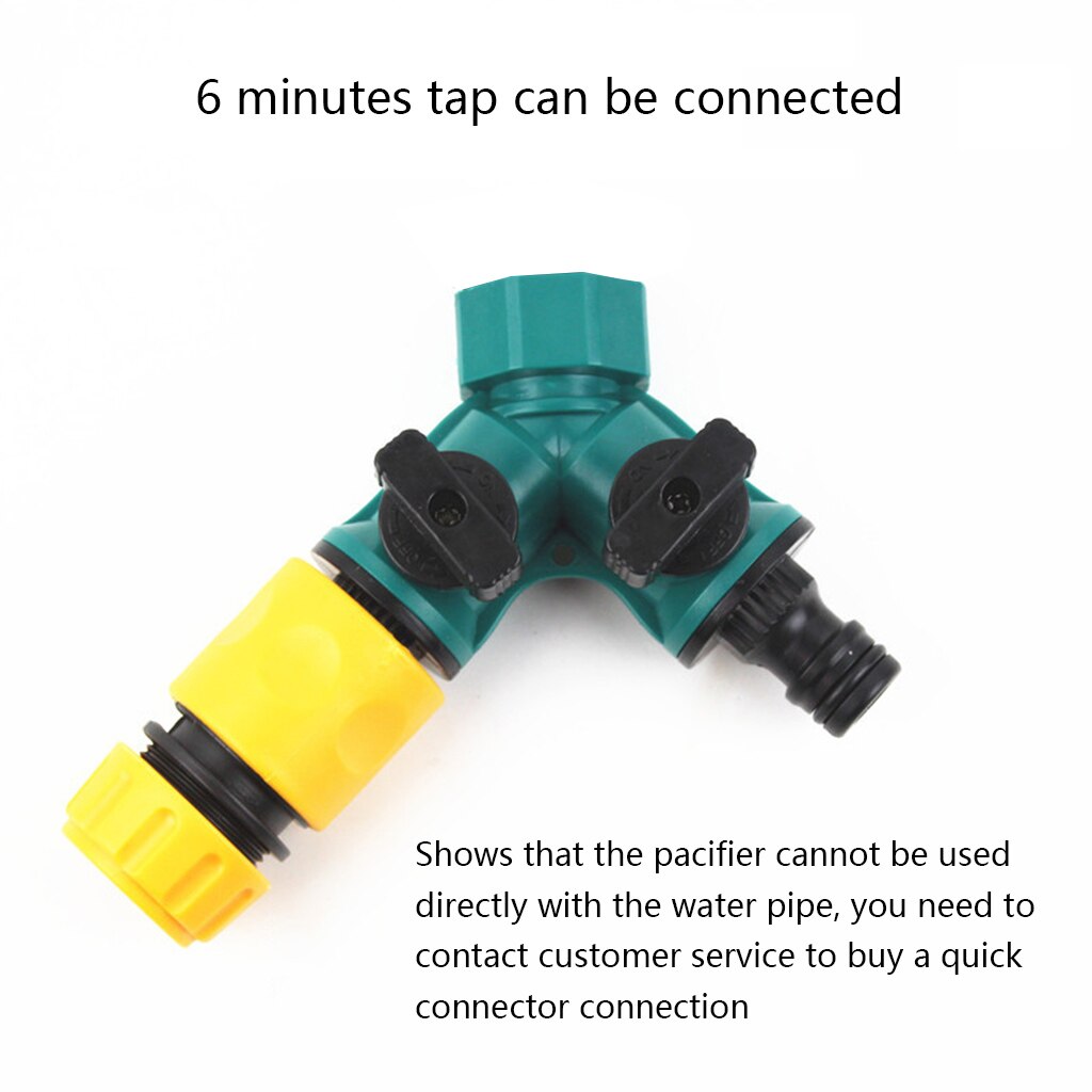 Irrigation Y Shape Tap Connector Garden Hose Adapter Splitter Garden Watering Irrigation System Tool Quick Coupling Drip
