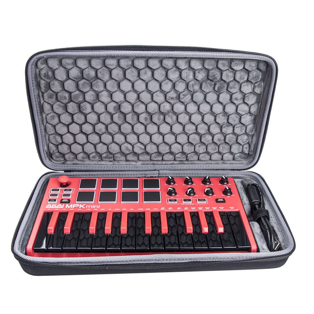 Newest EVA PU Explosion-proof Hard Carrying Case for AKAI MPK Mini PLAY MK2 Keyboard Controller