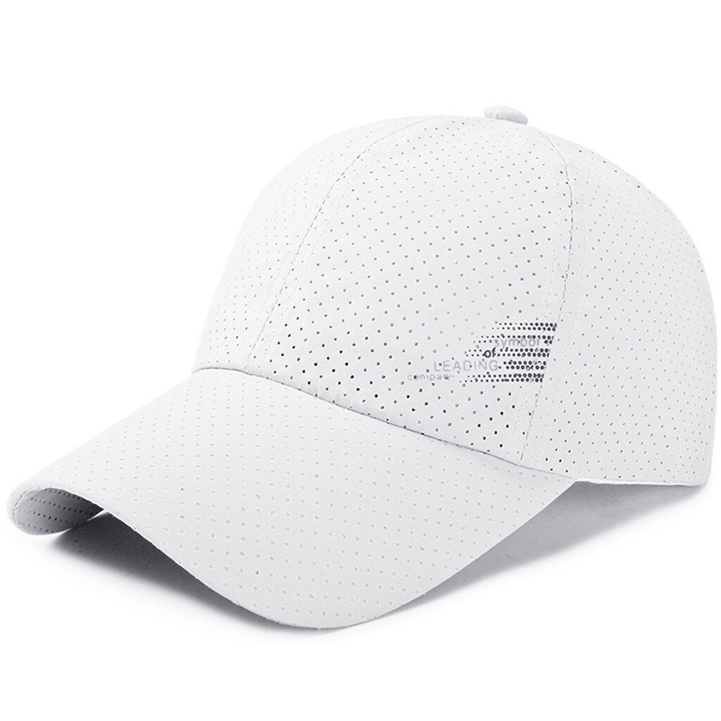 Summer Outdoor Suitable Mesh Patchwork Baseball Cap Unisex Soft And Comfortable Sun Hat Baseball Caps Шапка#l: White