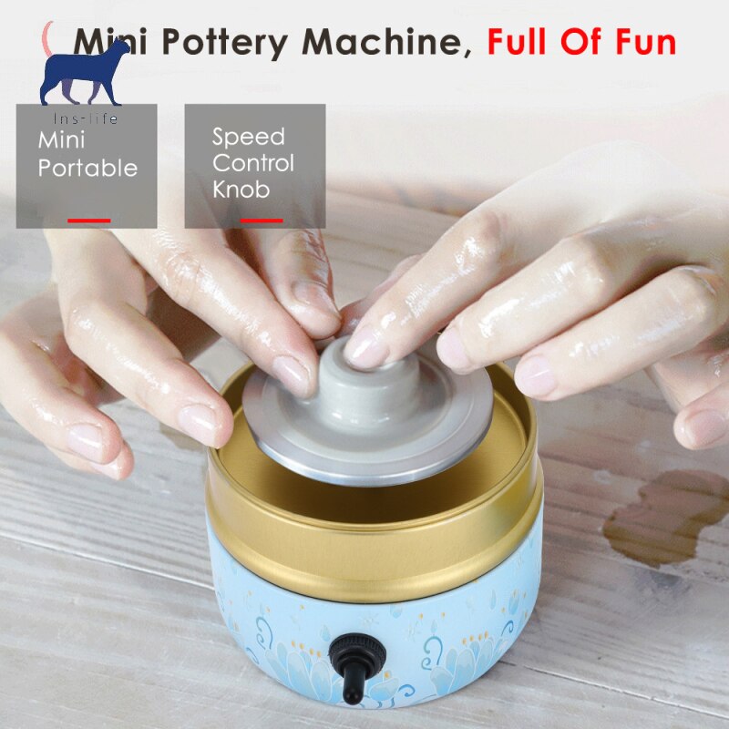 Ceramic Machine Electric Pottery Machine Electric Pottery Wheel Ceramic Machine Pottery DIY Machine Stepless Speed Regulation