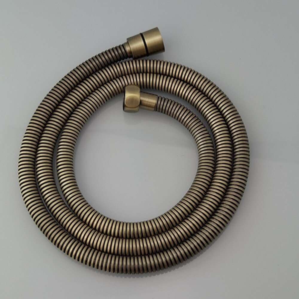 1.5 m /59 tommer fleksibel brusebad/bidet slange i rustfrit stål med kobberkerne mat sort/titanium guld/rosaguld: Grøn bronze