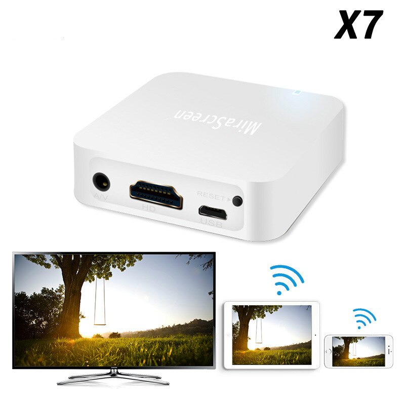 X7 Car Wireless Wifi Mirror Link Box HDMI-compatible Dongle For Ios Android Phone Audio Video Miracast Dlna Screen Mirror To Car