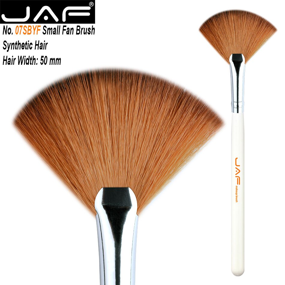 JAF Synthetic Large Fan Brush Pincel Maquiagem Agent Big Fan Brush Maquiagem Professionalfree 16SSYF: 07SBYF-W