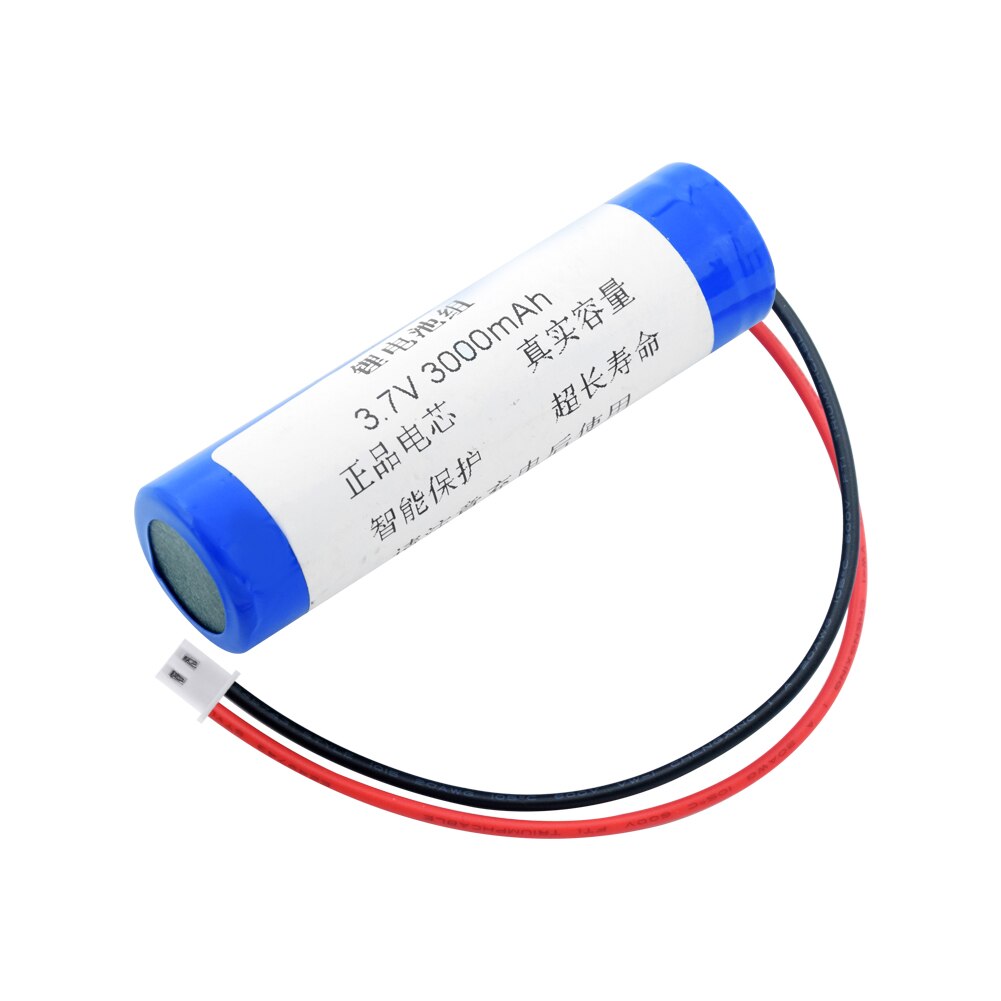 3.7V 3000mAh 18650 Battery Pack 18650 Lithium Li-ion Batteries Rechargeable With XH 2.54mm 2pin Plug For Rc Boat DIY Power Bank