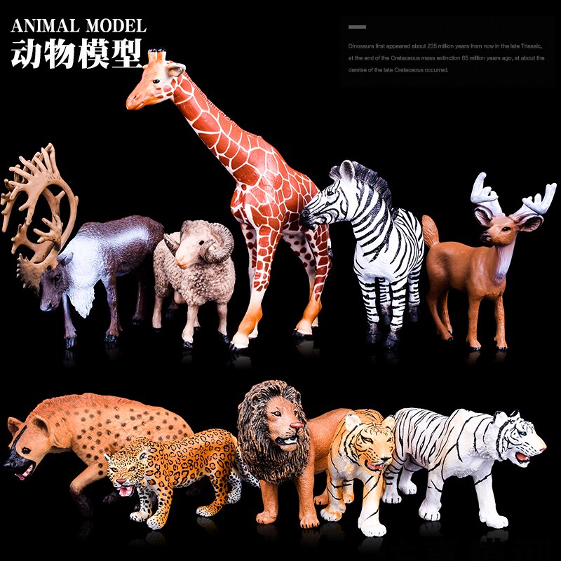 Wild Jungle Zoo Animal Models Collection Model Doll Educational toyWildlife Cognition for children