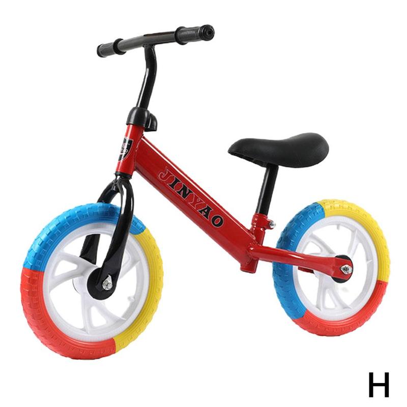 Children's Balance Bike No Pedals Height Adjustable Riding 360° Learning Walking Rotatable With Scooter Bicycle Handlebar L6F9: H