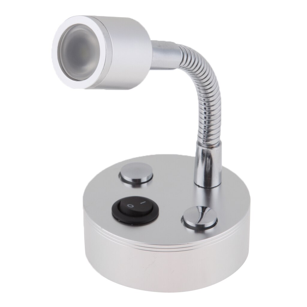12v 1w 100lm rv veneen led -lukulamppu joustava hanhenkaulavalo 12v 1w 100lm merelle/veneelle jne: Hopea