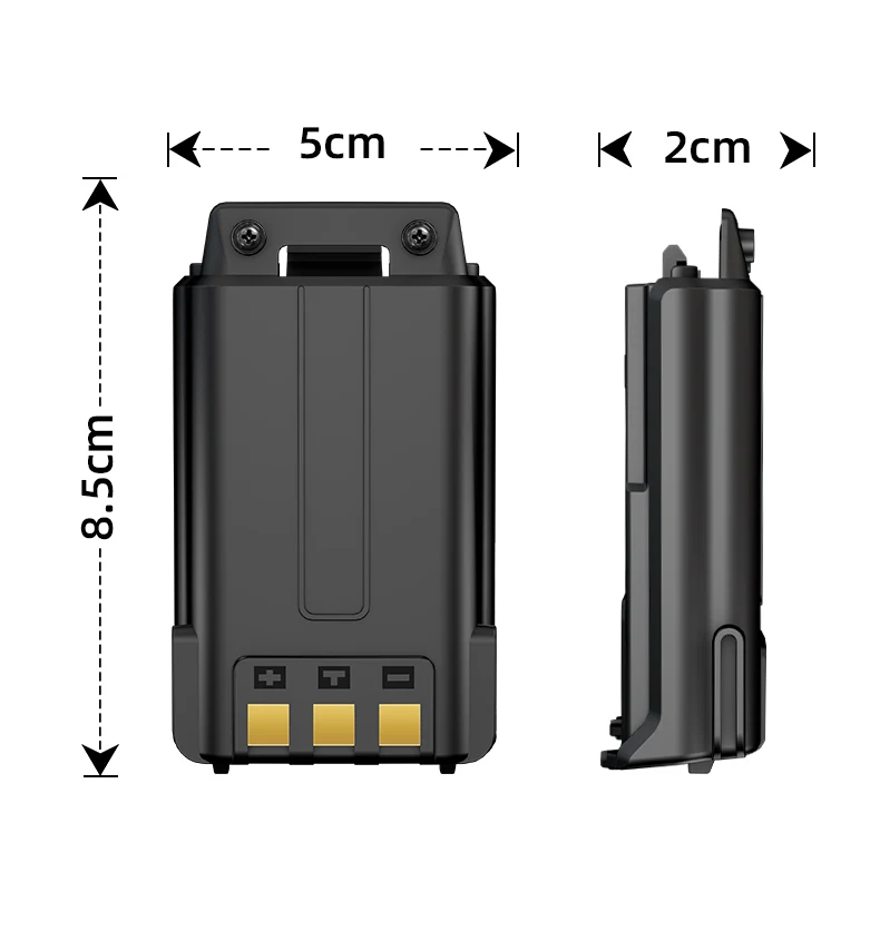 Baofeng UV 5R Battery Type-C Charger Thicker 3800mAh BL-5 For Walkie Talkie Radio UV-5RC UV-5RE BF-F8 BF-F8HP GT-5R BF-F9 UV-5X3