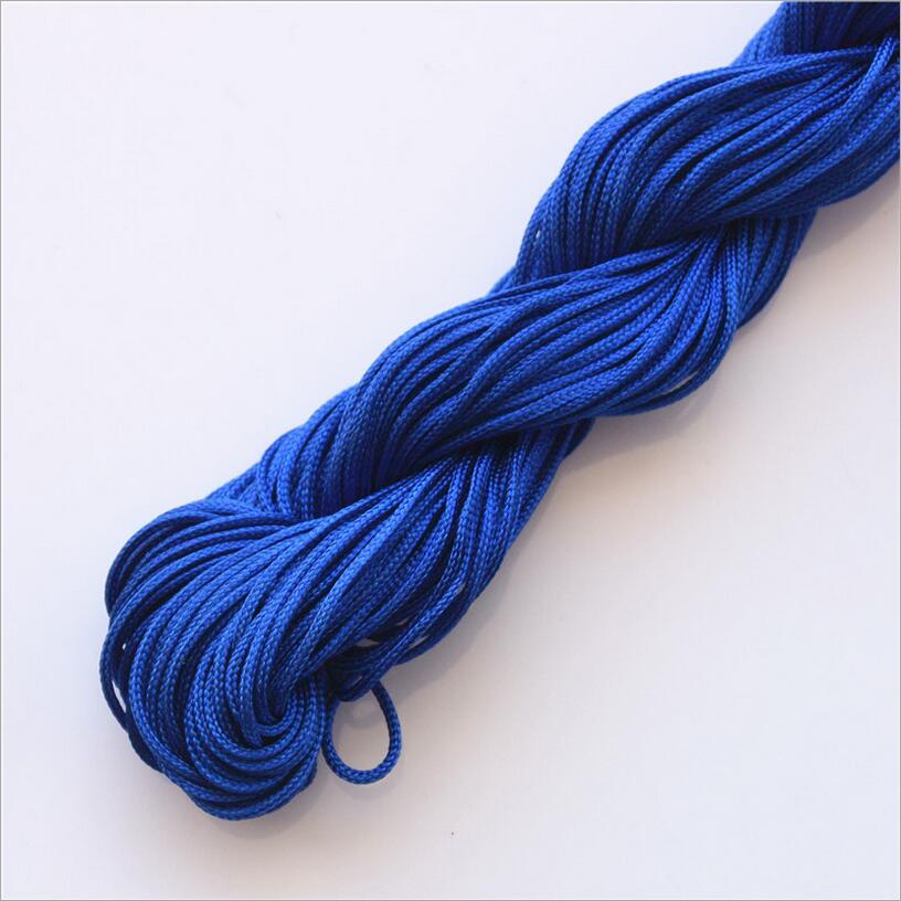 1mm*25m nylonperler smykkesnor tråd kinesisk knute macrame rottehale tau til gjør-det-selv-håndverk verktøy håndsøm tråd  z1181