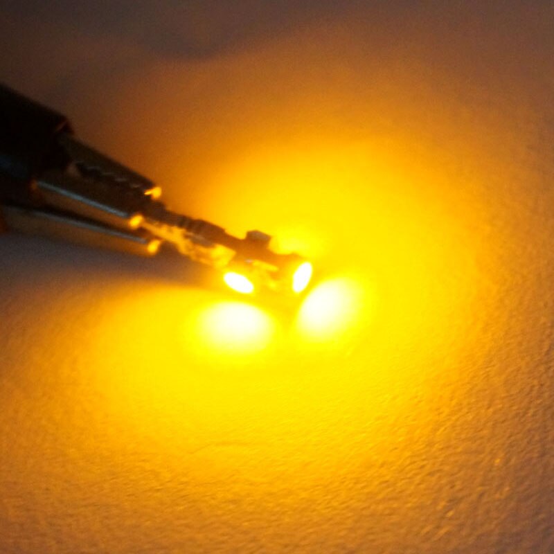 T5 37 74 żarówka doprowadziło z podstawą klinową 3/8 "PC74 PC37 PC118 deska rozdzielcza tablica przyrządów miernik grupa światło Pakiet 10: żółty