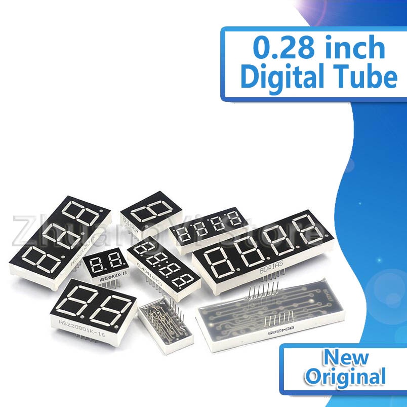 10pcs 0.28 Inch Digital Tube LED Display 1Bit 2Bit 3Bit 4Bit Display Common Anode / Cathode 0.28" 7 Segment Led Display Board