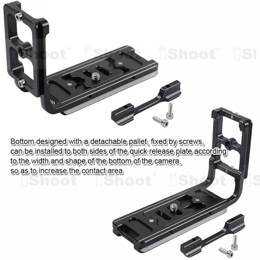 iShoot L Bracket Vertical Quick Release Plate Camera Holder Grip for Nikon D7100 D7000 D5200 D5100 D5000 D3200 D300/D600 D90 D80