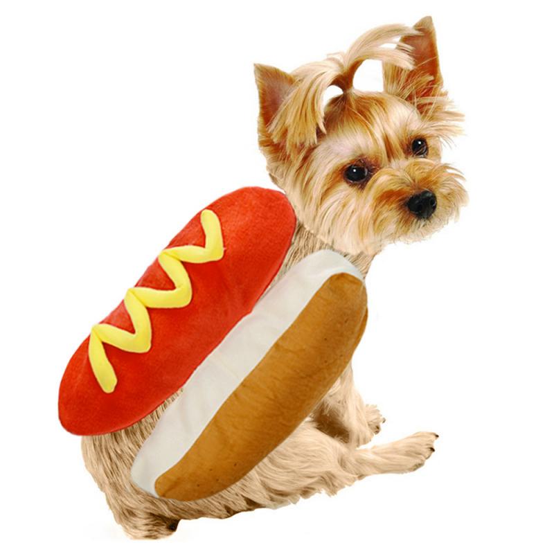 Pet dress up costume dog shaped dachshund pølse sml justerbare klær morsomt varmere for valp hund cat dress up supplies