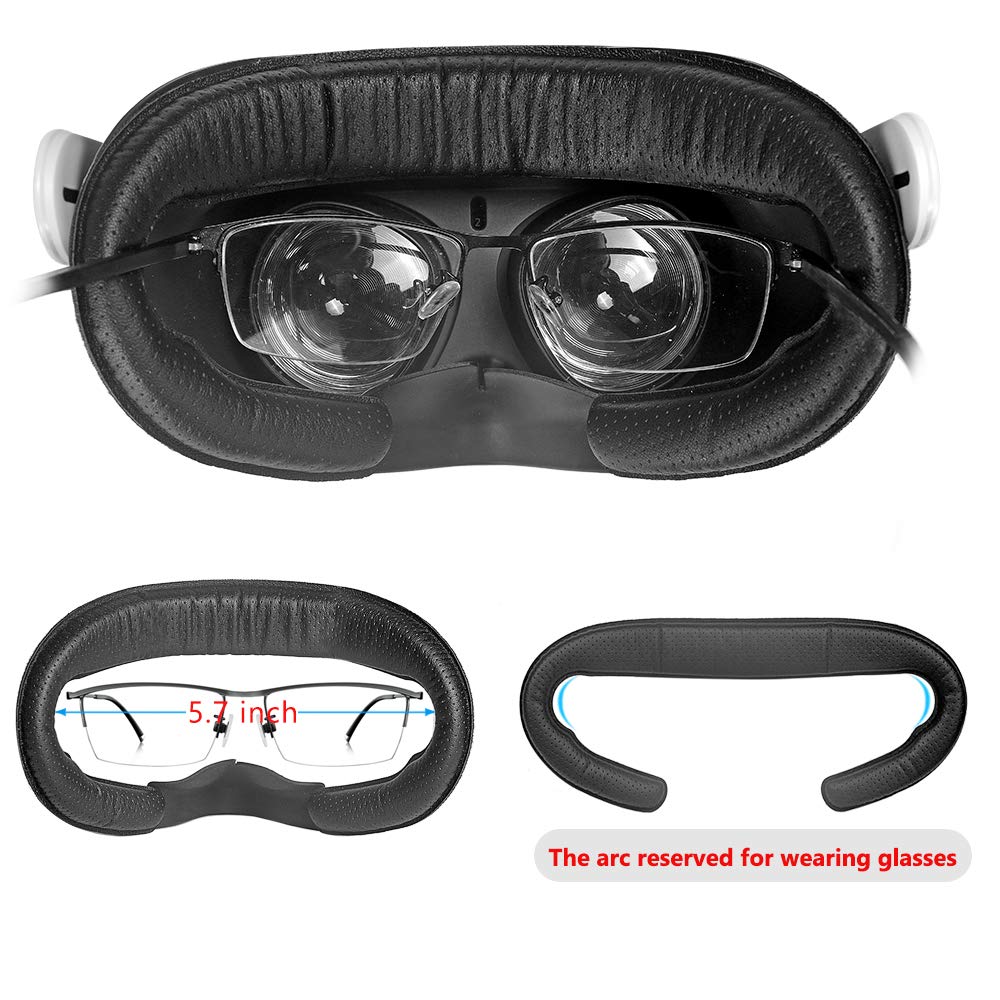 For Oculue Quest 2 VR Replacement Eye Mask Facial Interface Stand PU Leather Foam Face Cover For Meta Oculus Quest 2 Accessories