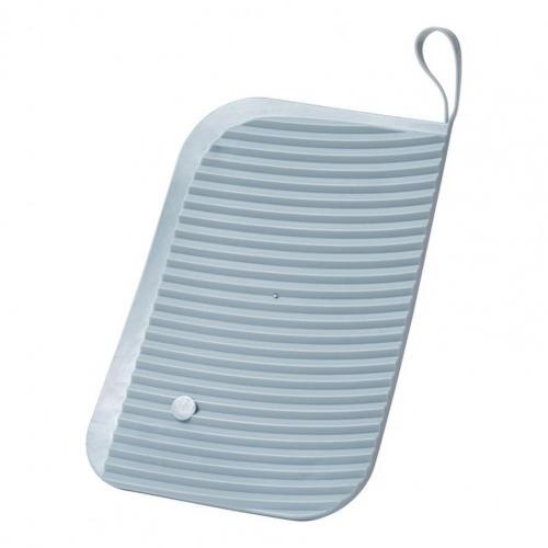 Washboard Hanging More Thicker Soft Glue Home Strong Friction Scrubboard for Clothes Portable Washing Machine: Baby Blue