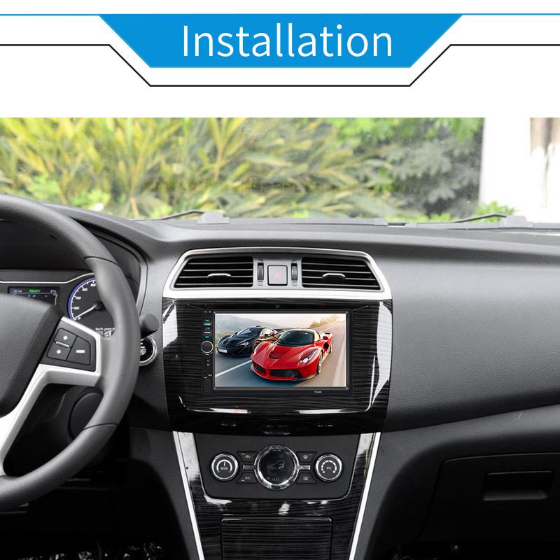 7 inch 2 DIN Head Unit Car Stereo Bluetooth MP5 Player Touch Screen BT Radio FM USBAUX