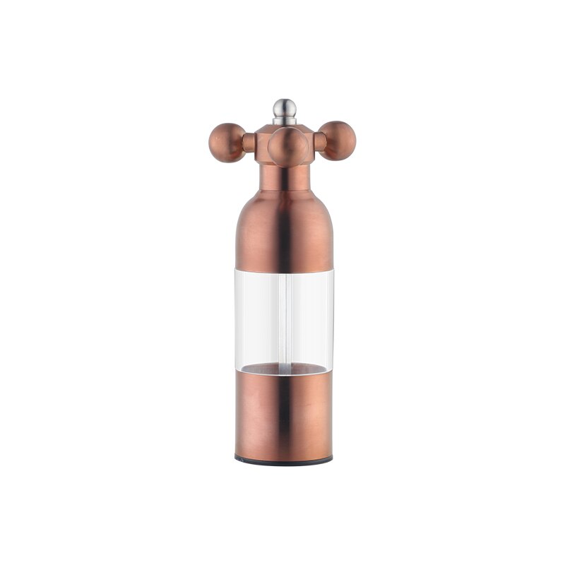 18Cm Handleiding Pepermolen Rvs Spice Peper Zout Molen Gebruiksvoorwerp Verstelbare Huishoudelijke Metalen Grinder Keuken Koken Set: Rosegold