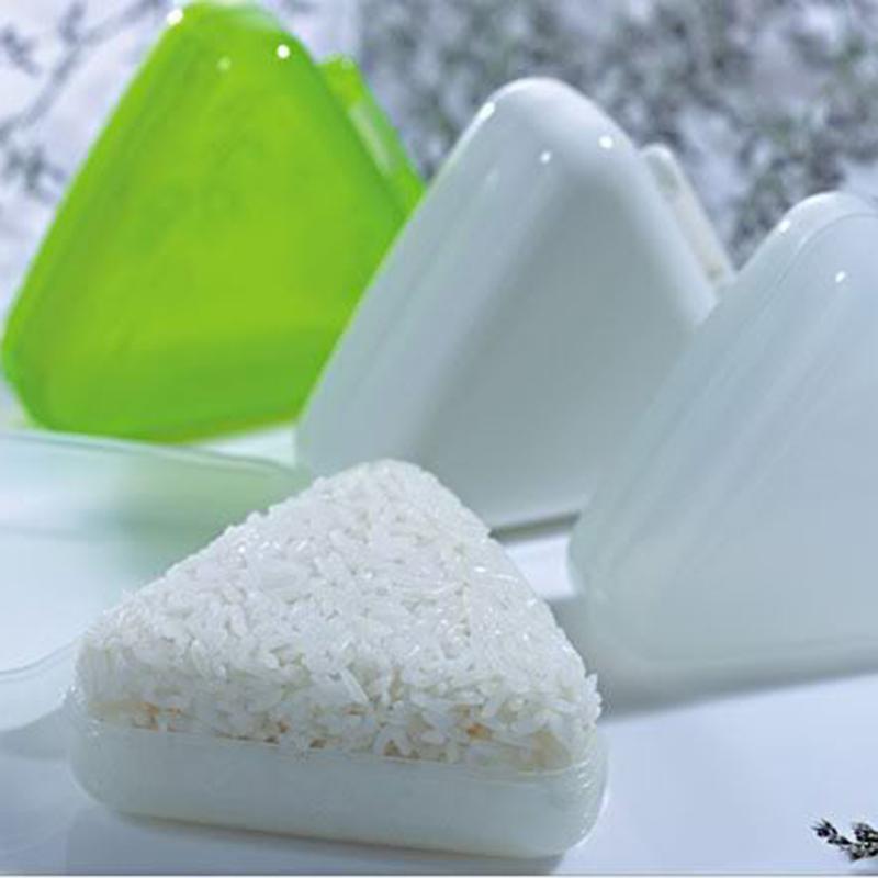 2Pcs Triangle Sushi Mold Plastic Onigiri Rice Ball Bento Press Maker Japan Home Kitchen Sushi Making Mold
