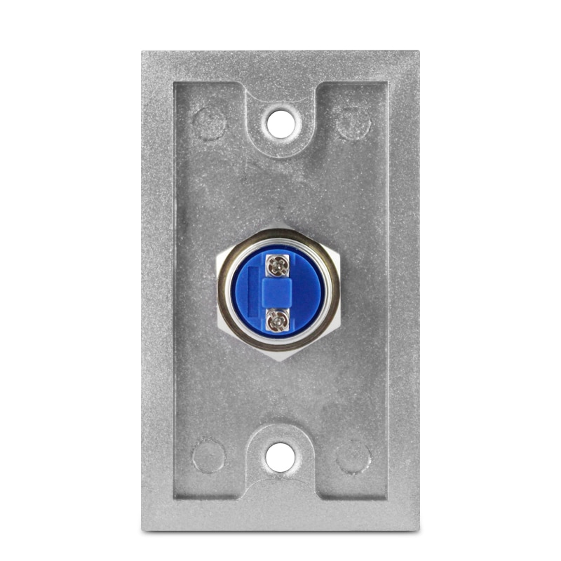 Dørudgangsknap frigivelsesknap til adgangskontrolsystem ledet lys forbrændingsanordning aluminiumslegering trykknapkontakt