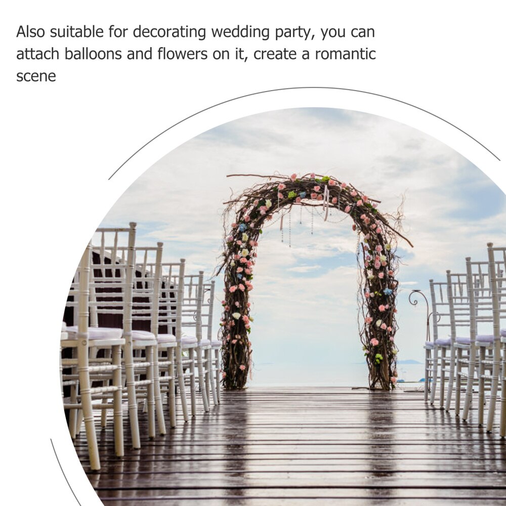 1 Set Metal Pergola Assemble Freely Gardening Lightweight Bridal Wedding Arch