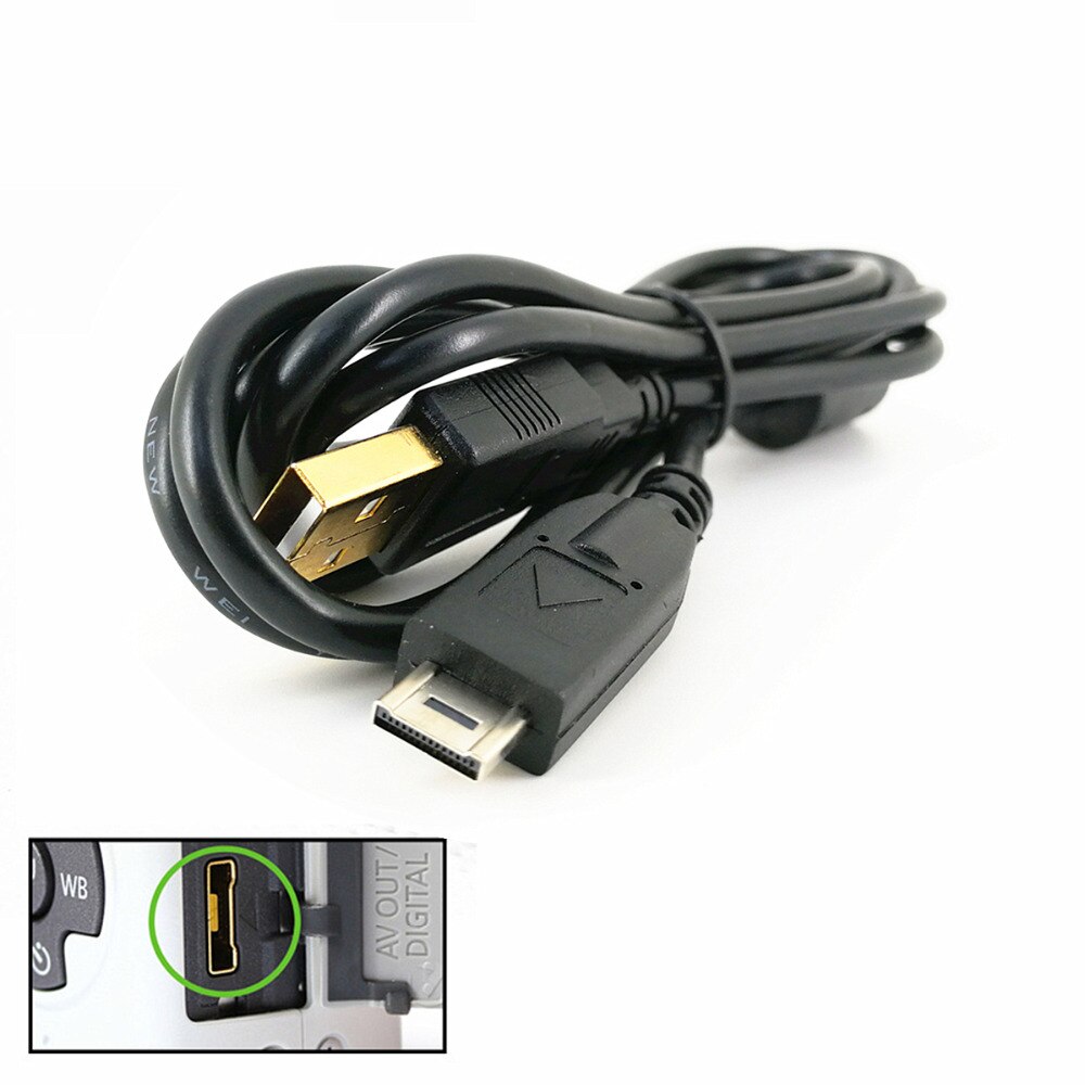 14 Pin USB Data Cable Lead Cord for Panasonic DMC GF2 GH1 GH2 ZS1 ZS3 ZS7 TZ6 TZ7 TZ10 TZ65 GK TS1 TS2 FZ100 FZ40