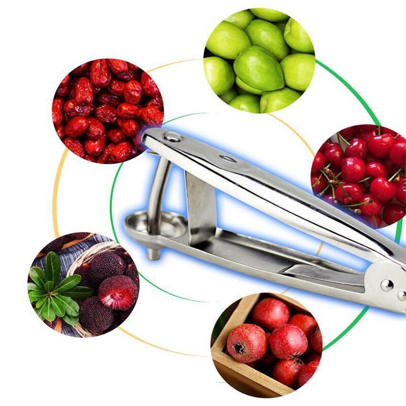 Cherry Pitter Tool 304 Stainless Steel O live Pitter Tool Plum Pitter Cherry Stone Remover For Make Cherry Juice Cherry Coke