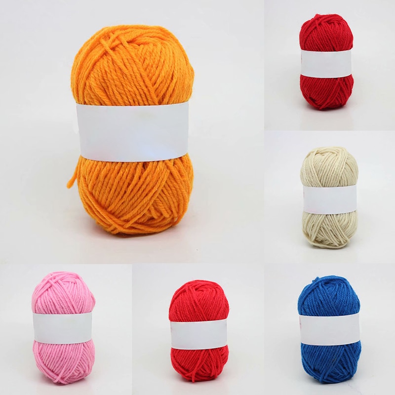 DIY Handmade Wool Crochet Yarn Milk Cotton Knitting Yarn Soft Warm Baby Yarn for Hand Knitting Supplies Blanket Crochet Yarn