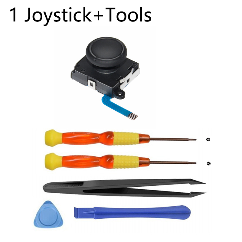 3D Joystick for NS Joy Con Nintend Switch/LITE Left Right Analog Sticks Replacement for Joy Stick Controller Repair Accessories: 1joystick5tools