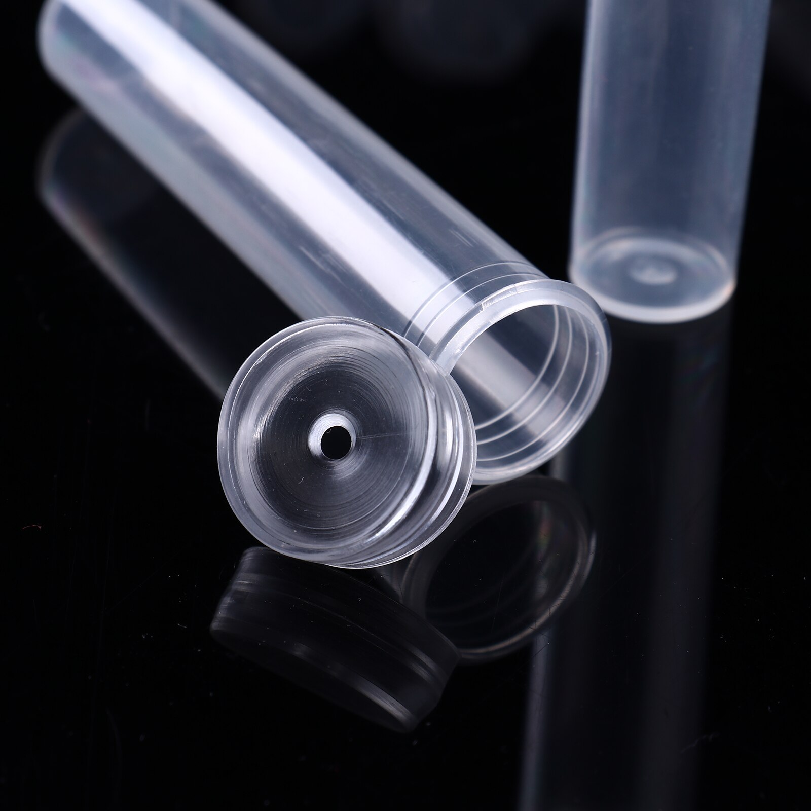 Tubo per vaso di fiori bottiglie di plastica trasparenti tubi di acqua floreali fiale per arrangiamenti di nutrizione floreale con tappi decorazioni per giardino domestico