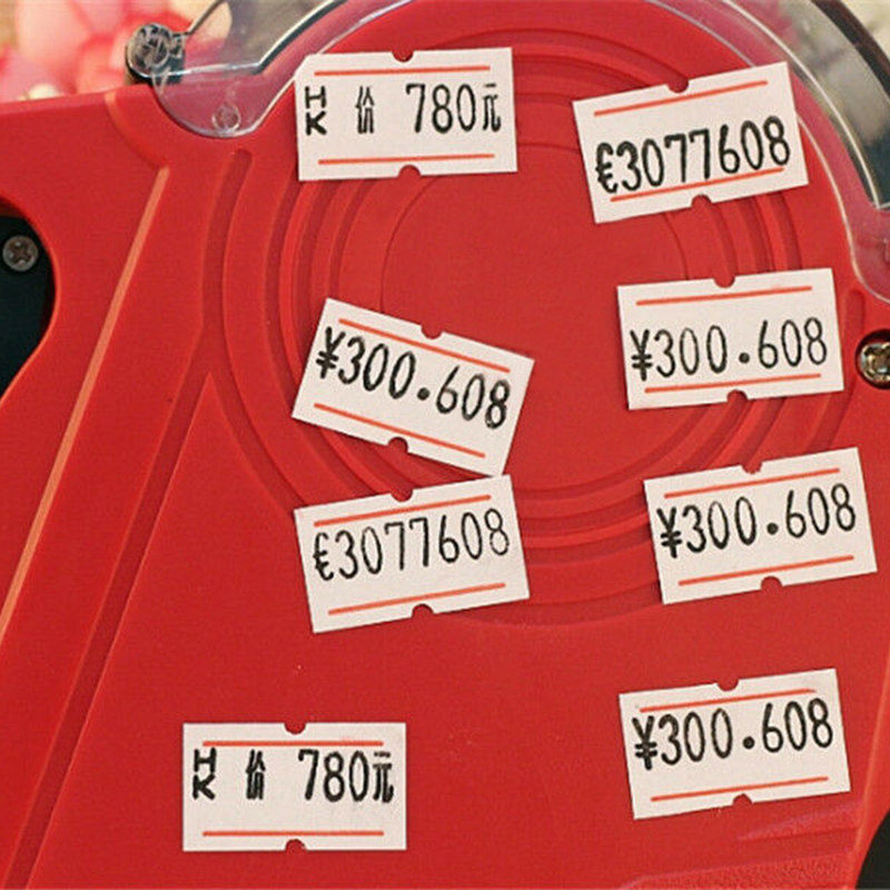 Voor MX-5500 Eos 8 Digit Prijskaartje Machine + 5000 Lijn Sticker Label + Inkt