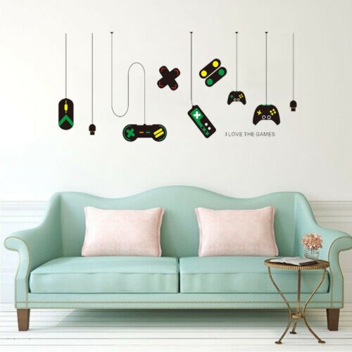 Gamer Console Joystick Muursticker Jongen Meisje Video Game Slaapkamer Room Decor Decal