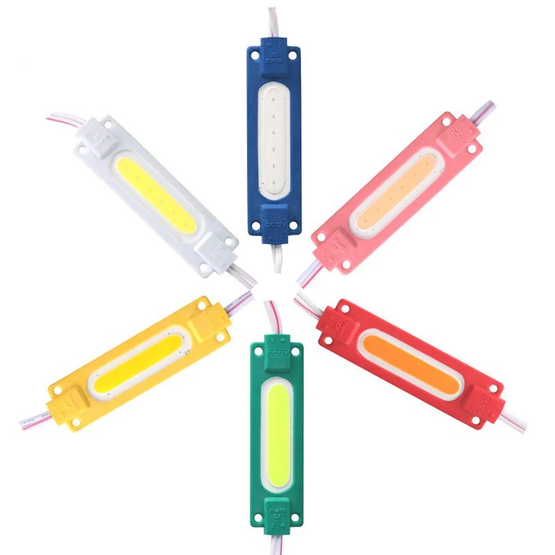 20er-Pack 12V LED Kolben-Modulleuchte, superhell, gelb, blau, rosa, eisblau, Farbe IP65, wasserdicht, für Werbegeschäft, Dekorlampe