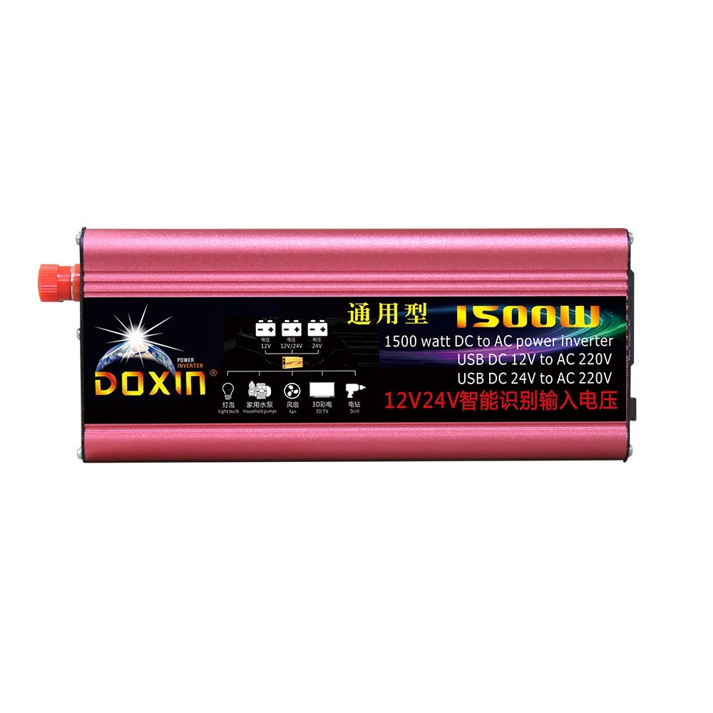 1500W 12V/24V General Inverter DOXIN Vehicle Power Converter 220V 110V Household