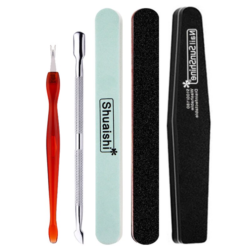 Manicure Set Polishing Strip Nail File Stainless Steel Dead Skin Scissor Dead Skin Fork Manicure Remover Exfoliating Tools Set: Manicure set3