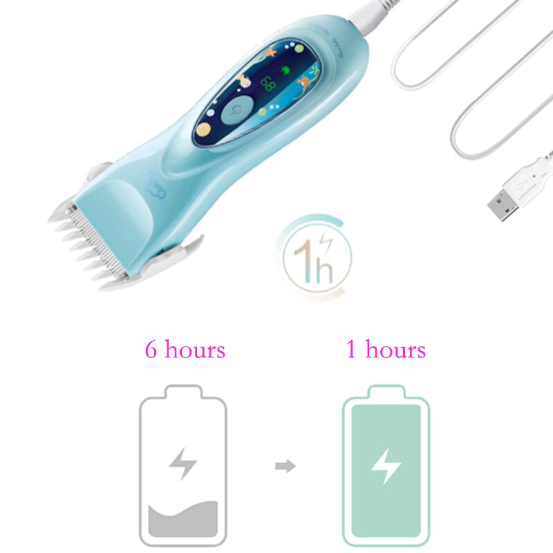 LUKBABY Haar Schermaschinen Männer USB Ladegerät Intelligente Baby Haar Haarschneidemaschine freundlicher Wasserdichte Trimmer YD-0810