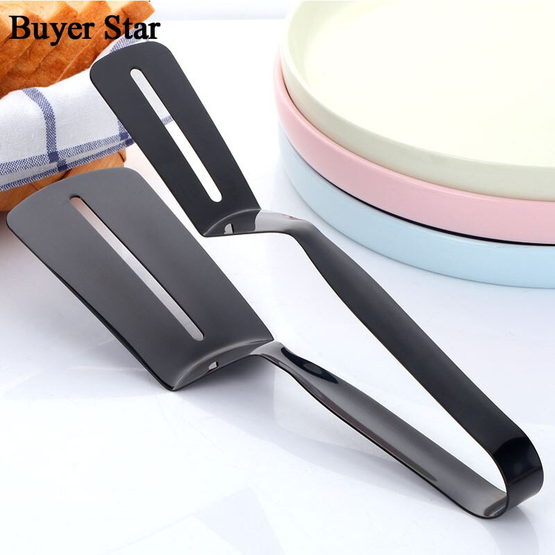1pc madtang i rustfrit stål stegt fisk pizza bøf clips tang bbq grill tang non-stick grill grill tang køkkenværktøj